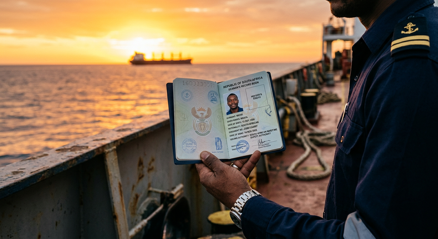 Seaman's Book held for seafarer document preparation