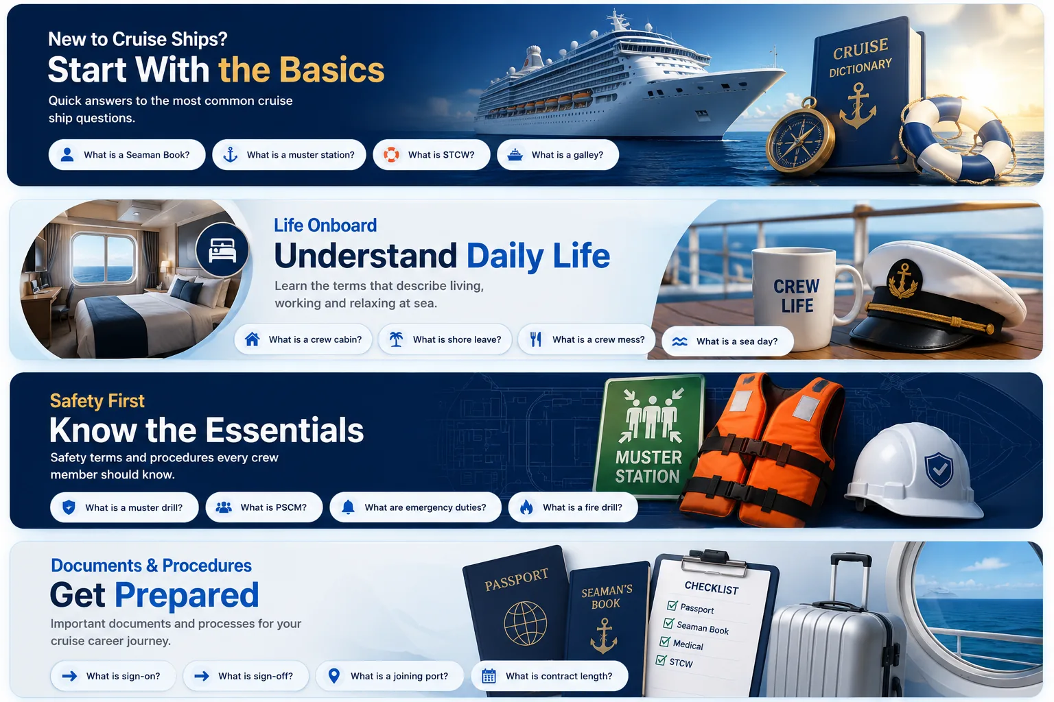 Cruise Ship Terminology Questions and Answers