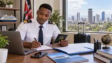 Cruise ship crew applicant in Nairobi preparing C1/D visa and interview documents